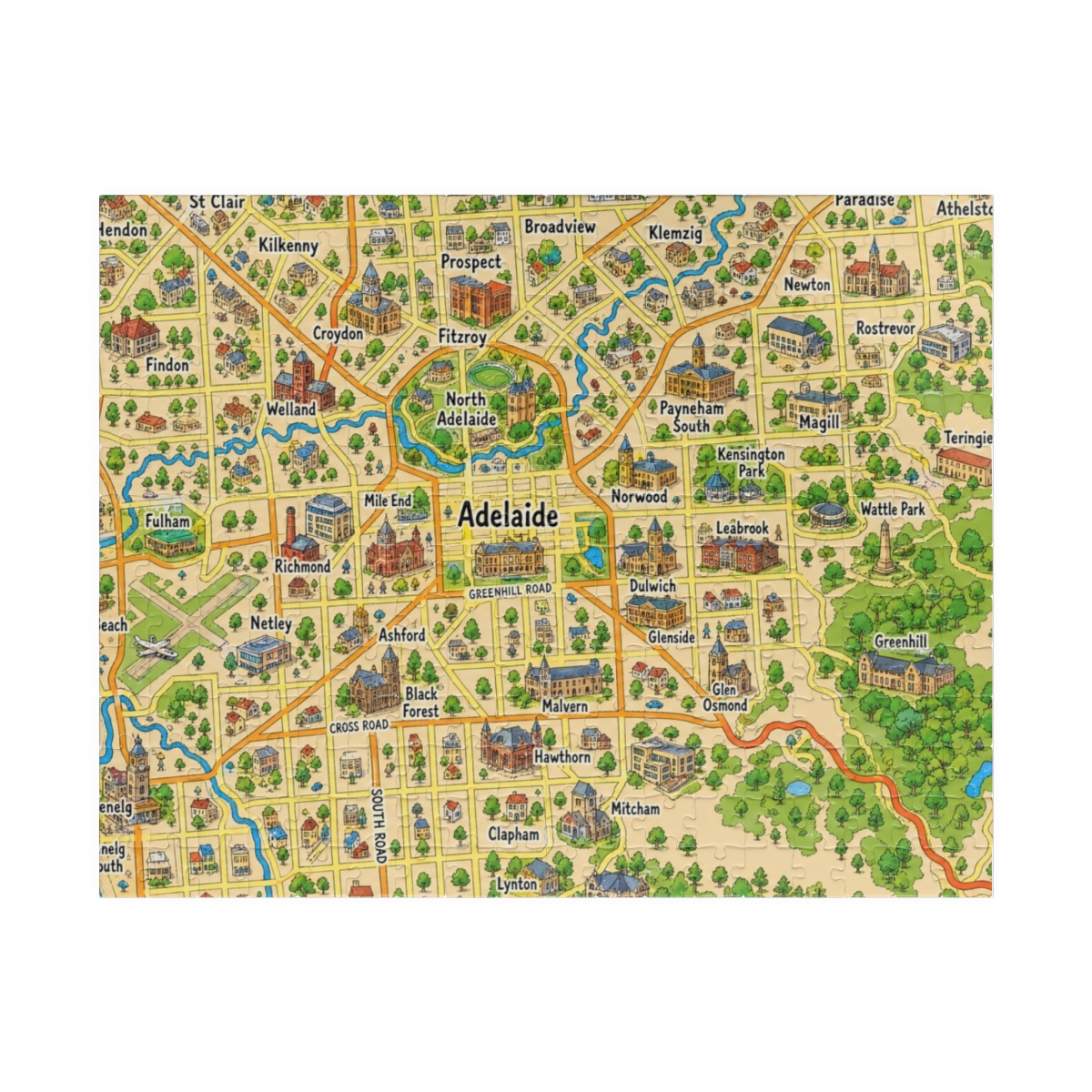 Adelaide map puzzle