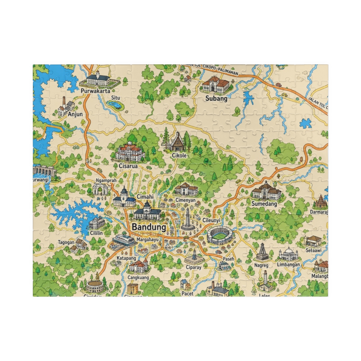 Bandung map puzzle