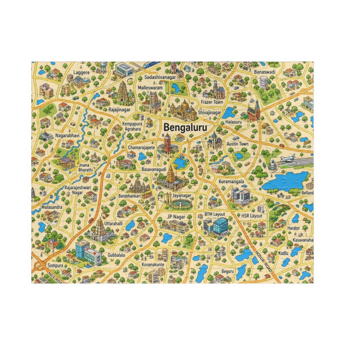 Bangalore map puzzle