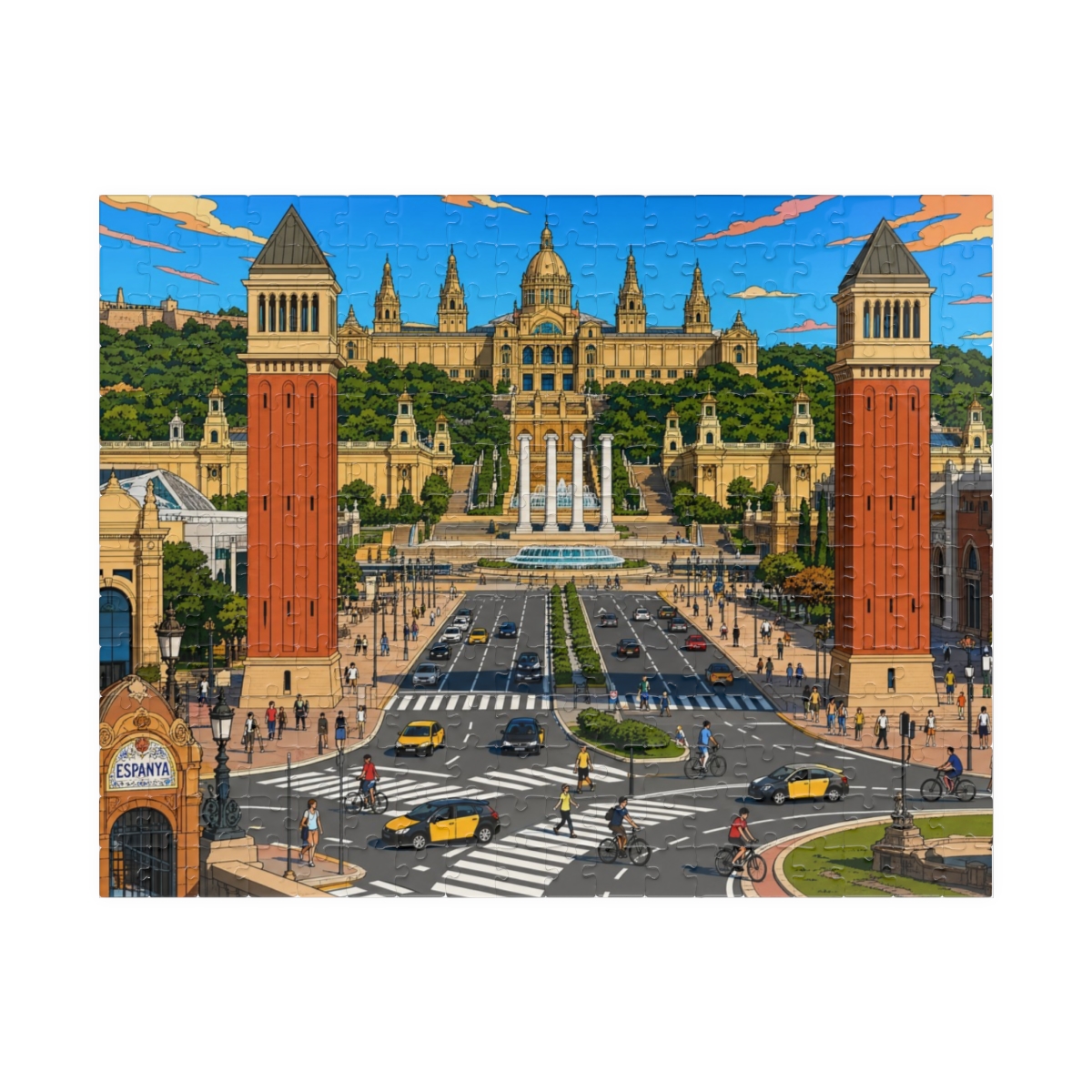 Barcelona city puzzle
