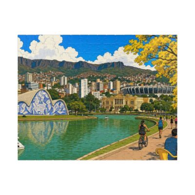 Belo Horizonte — City + Map Puzzle Set