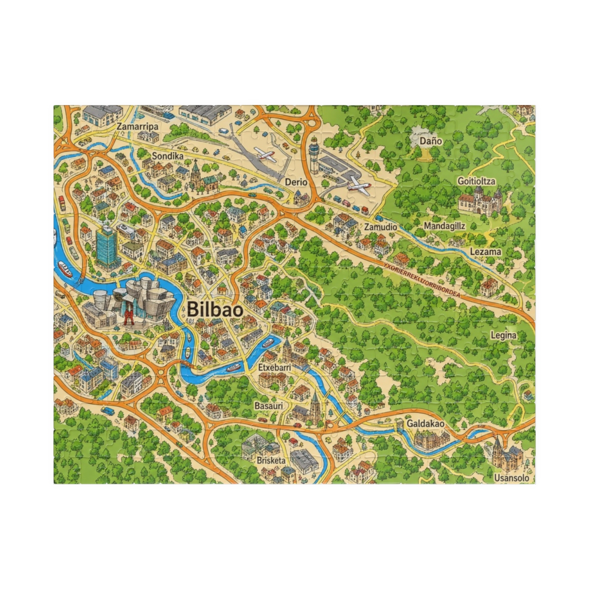 Bilbao map puzzle