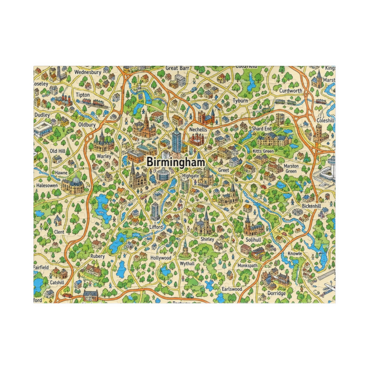 Birmingham map puzzle