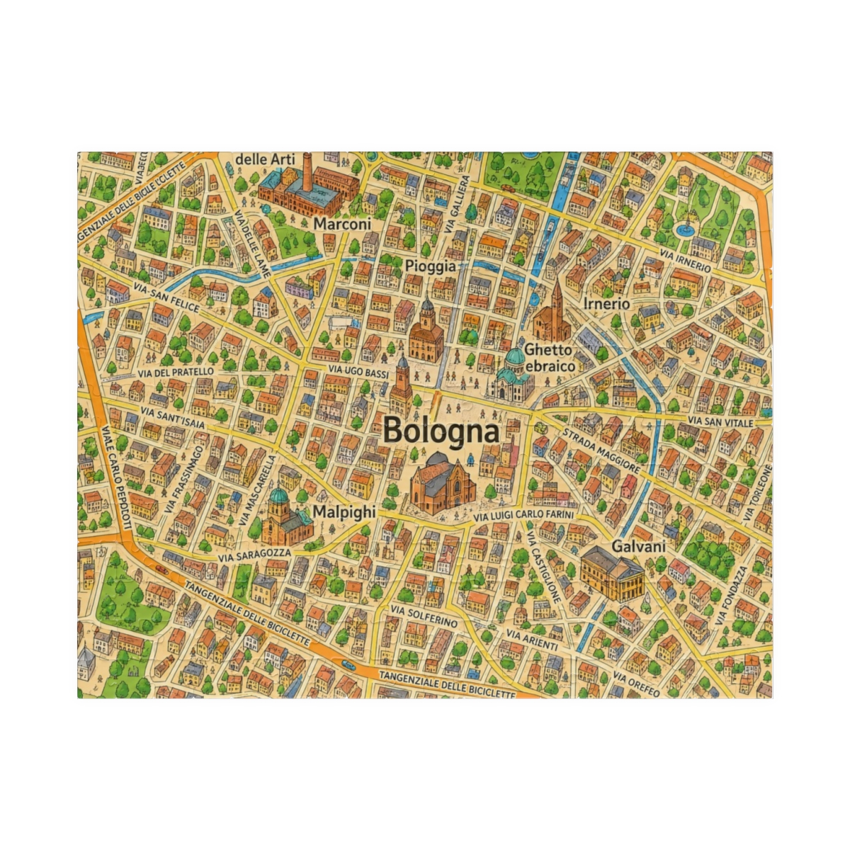 Bologna map puzzle