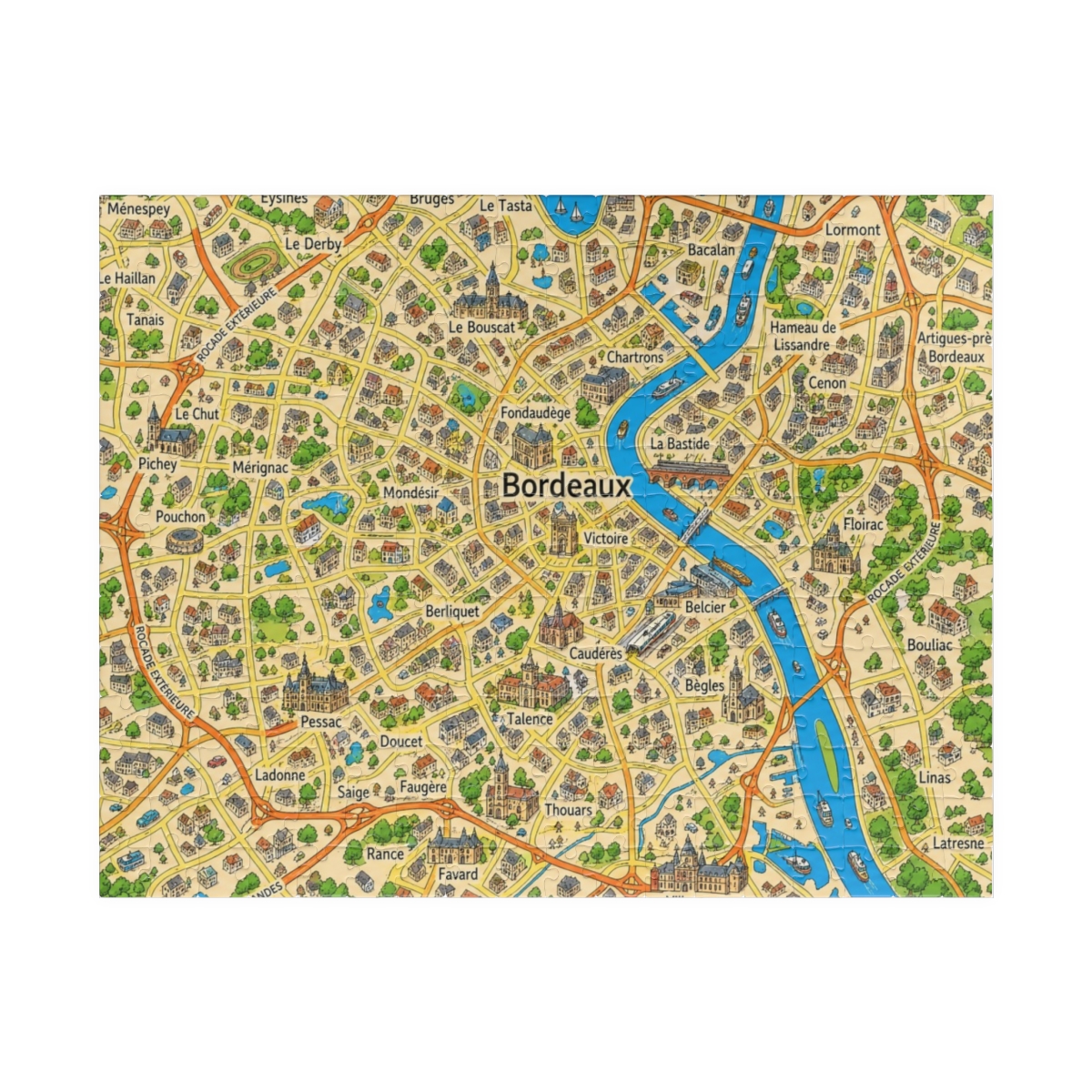 Bordeaux map puzzle