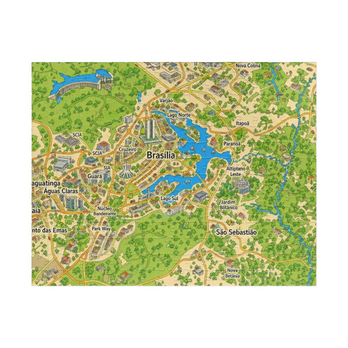 Brasília map puzzle