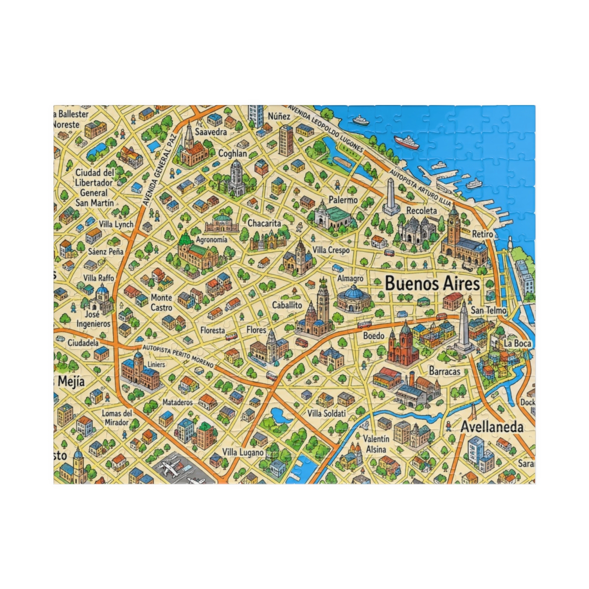 Buenos Aires map puzzle