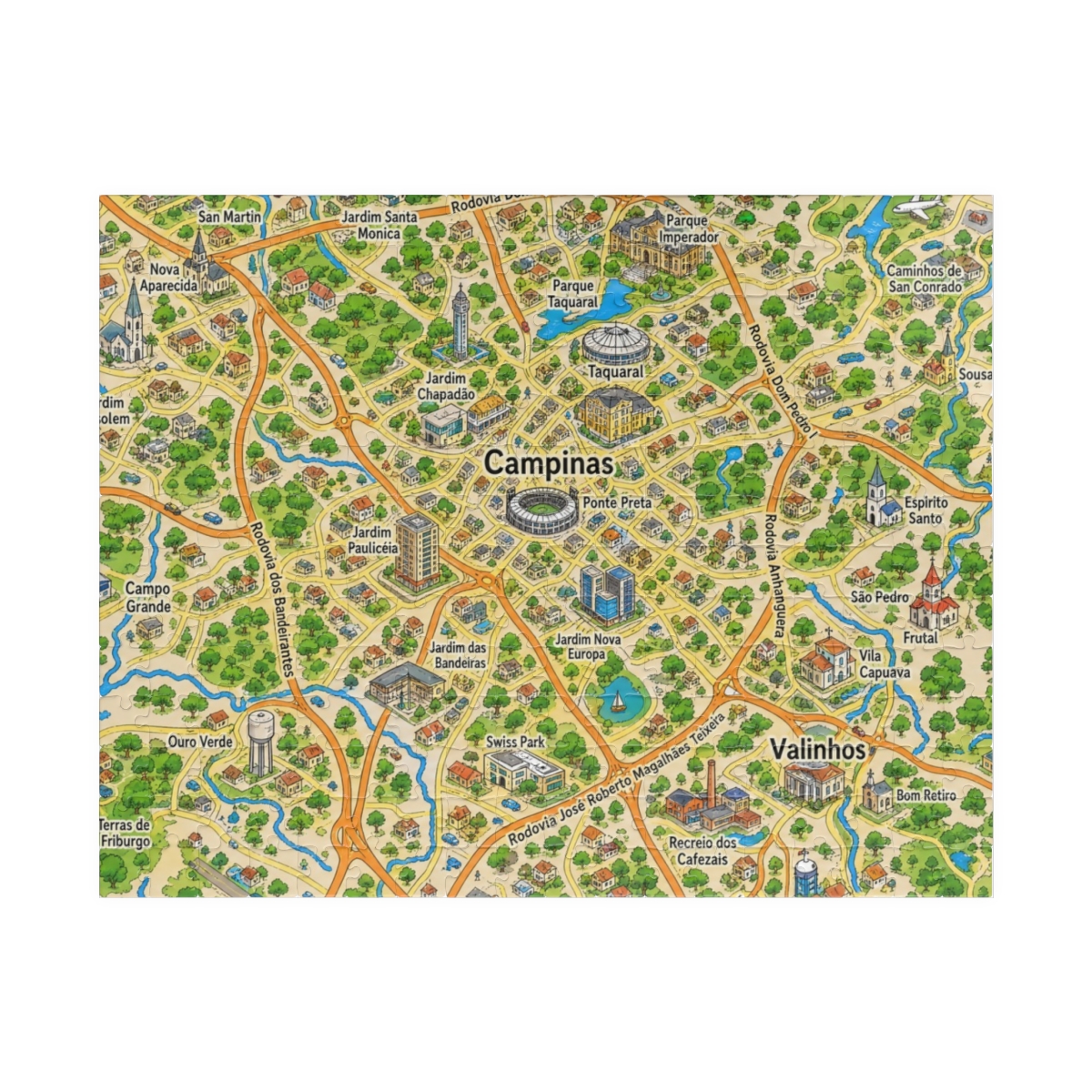 Campinas map puzzle