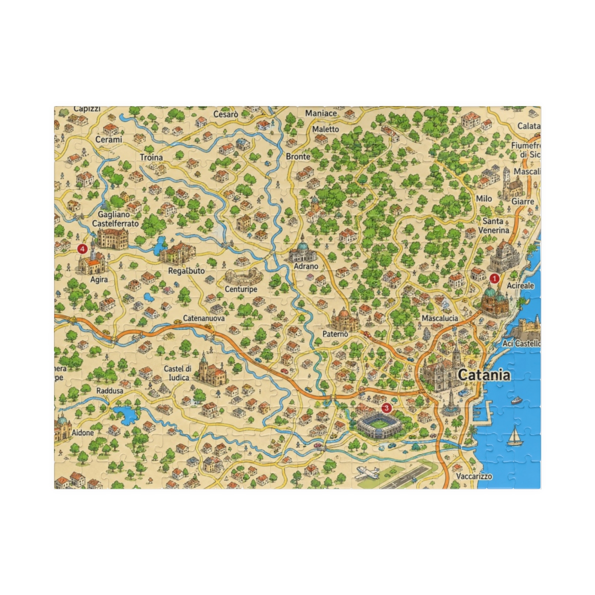 Catania map puzzle