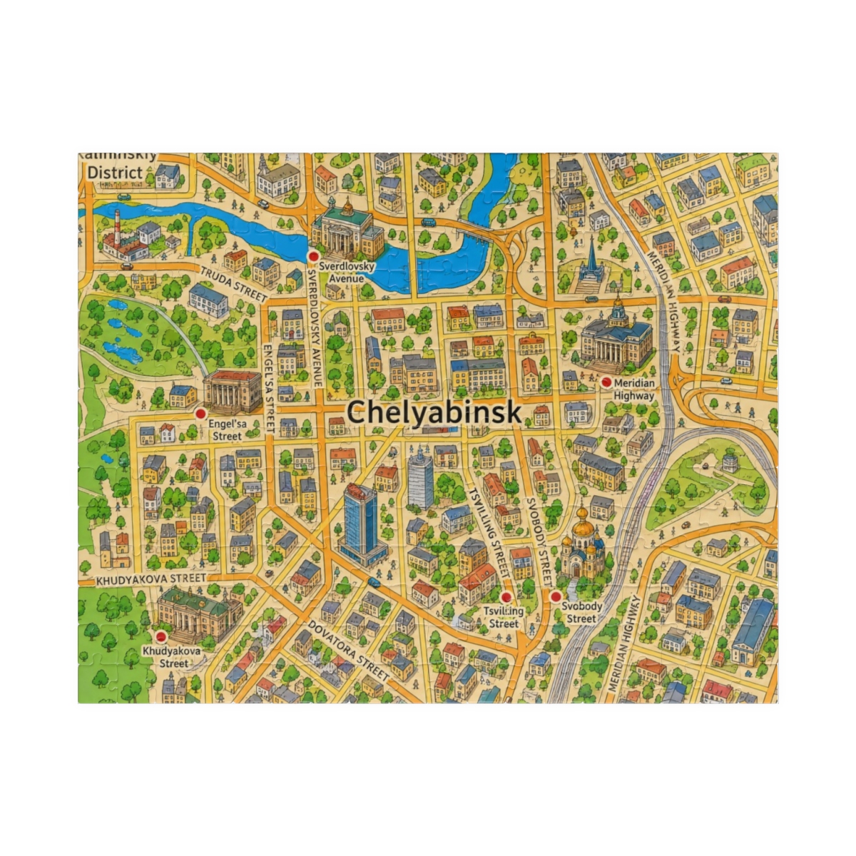 Chelyabinsk map puzzle