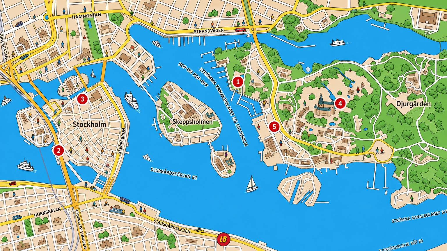 Map of Stockholm