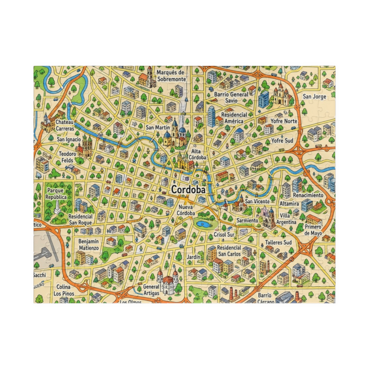 Córdoba map puzzle