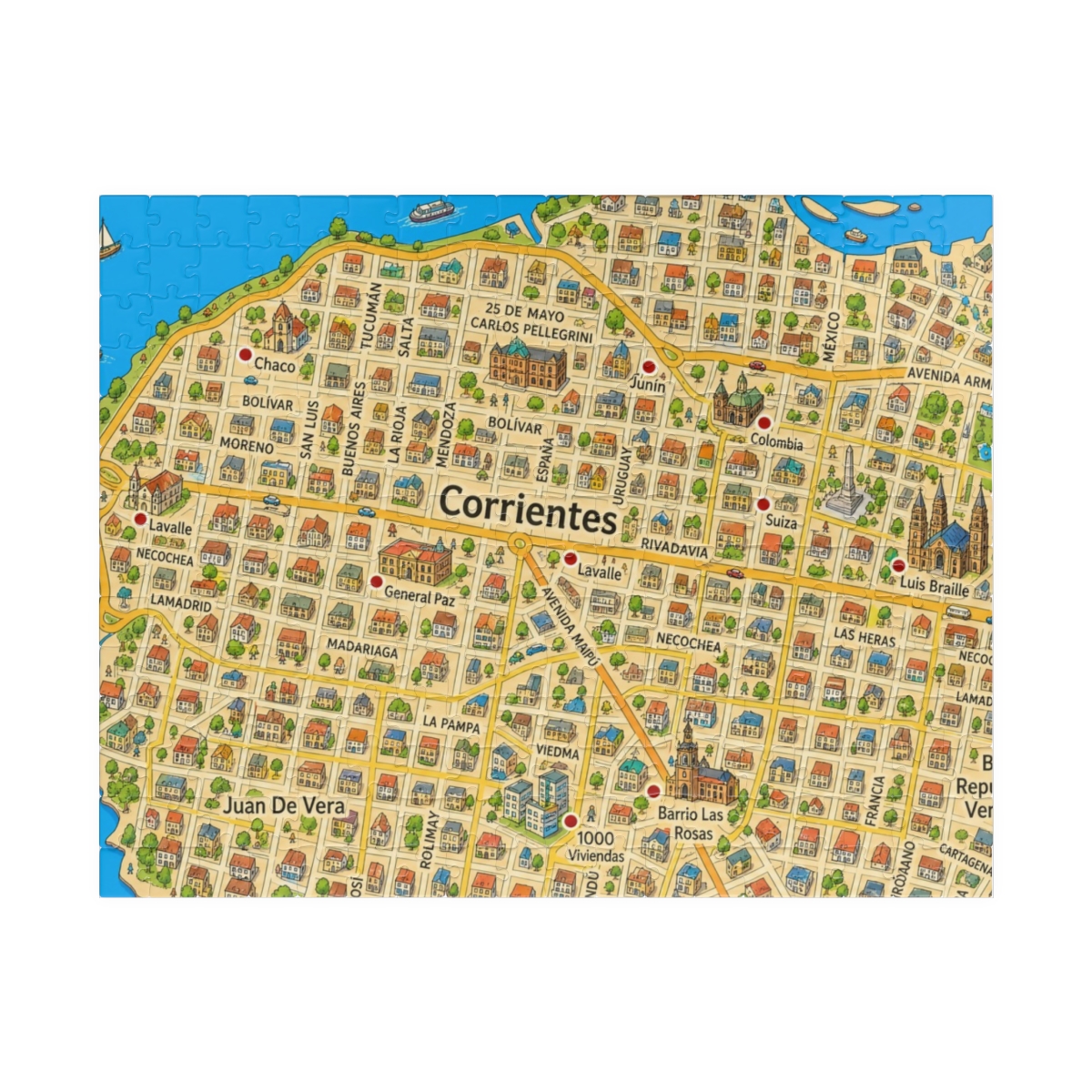 Corrientes map puzzle