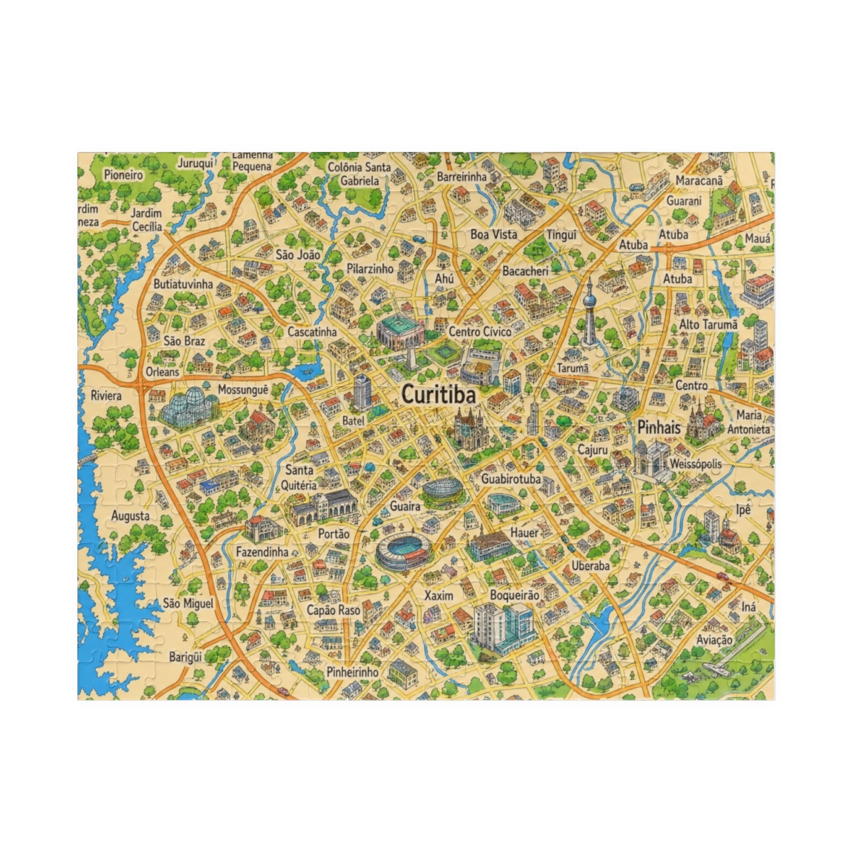 Curitiba map puzzle