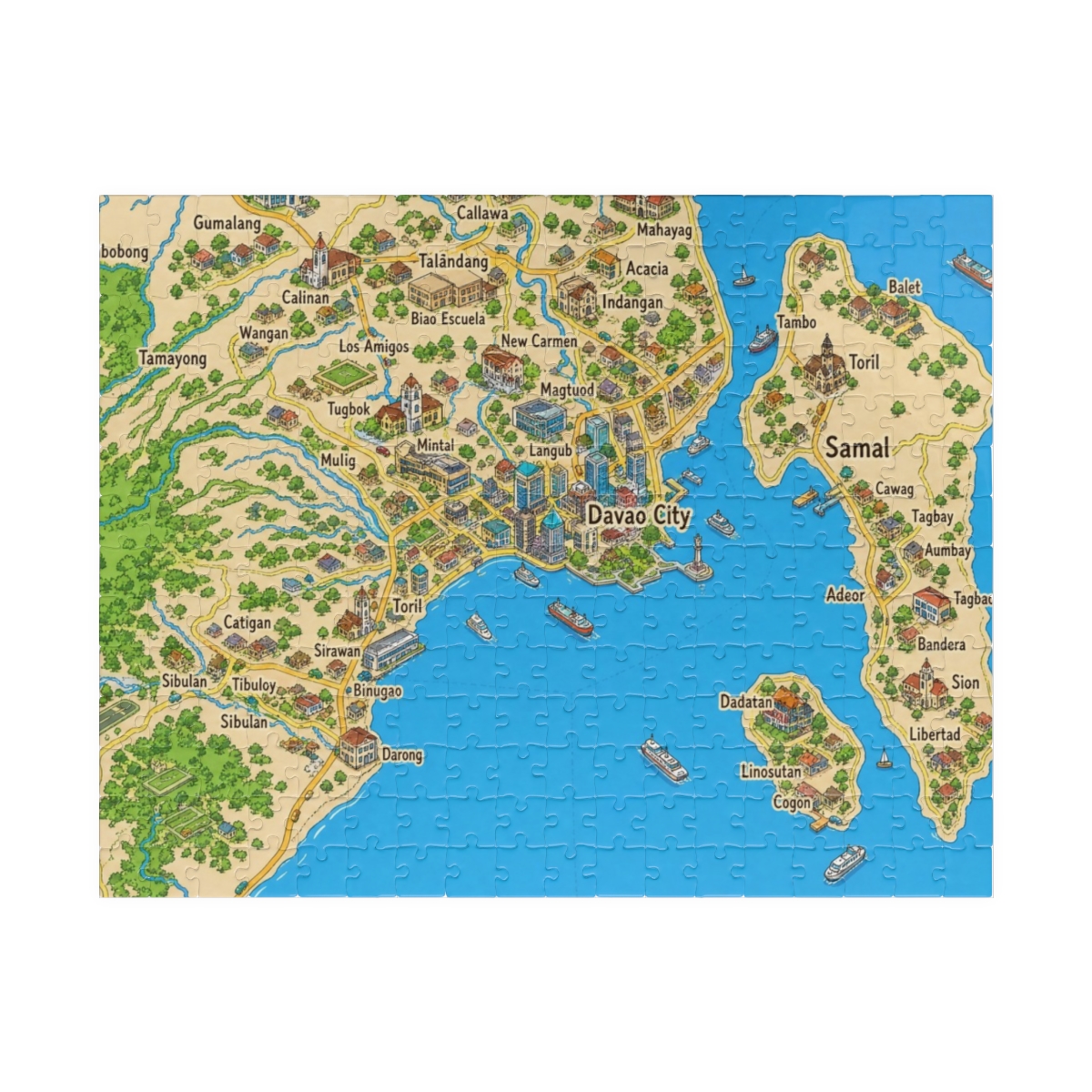 Davao map puzzle