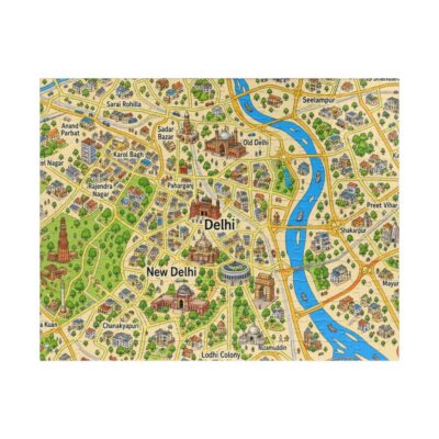 Delhi — Map Puzzle