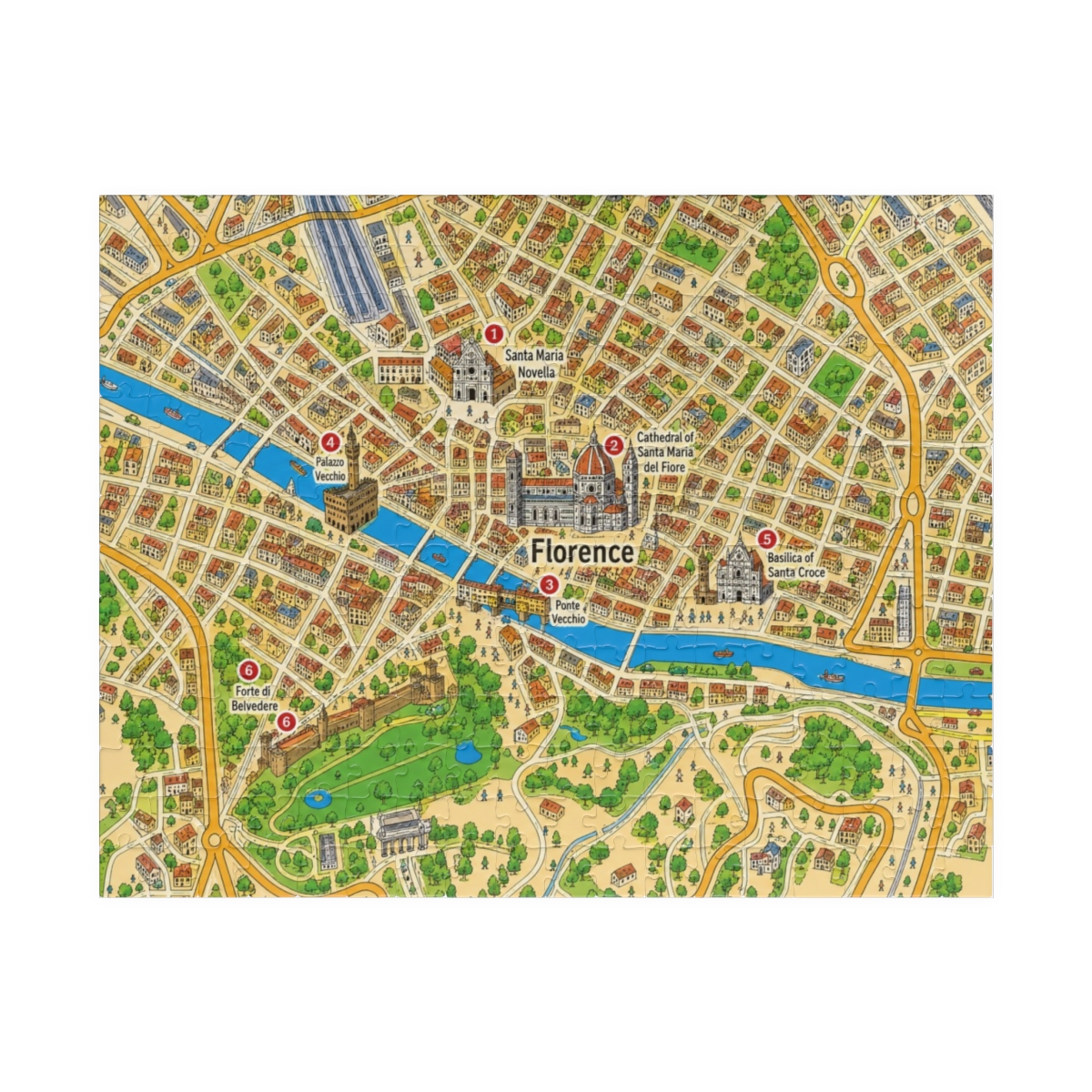 Florence map puzzle