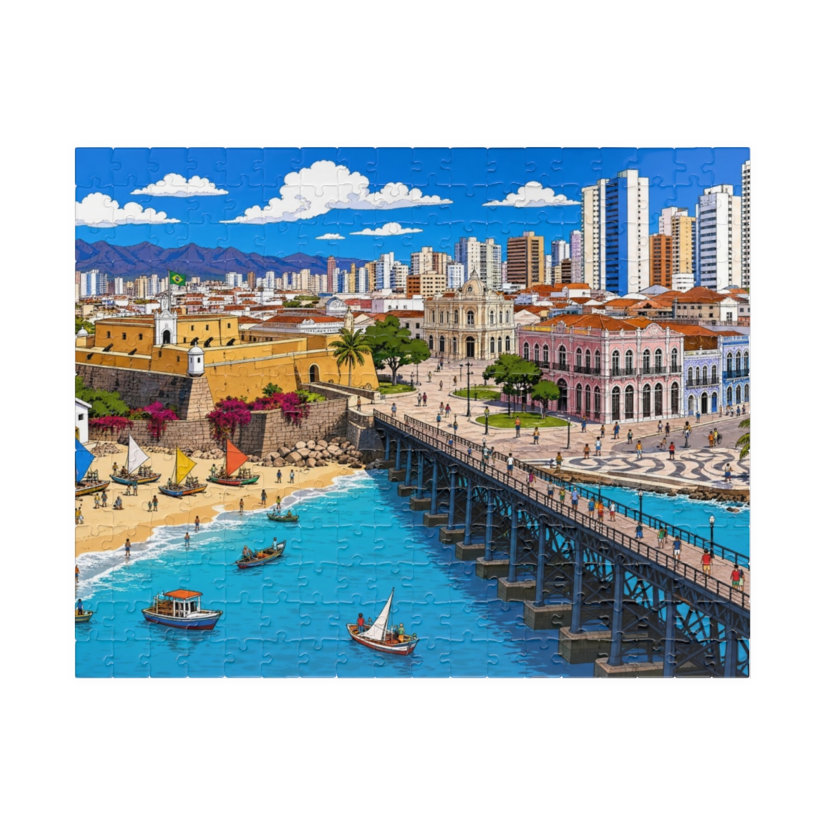 Fortaleza city puzzle
