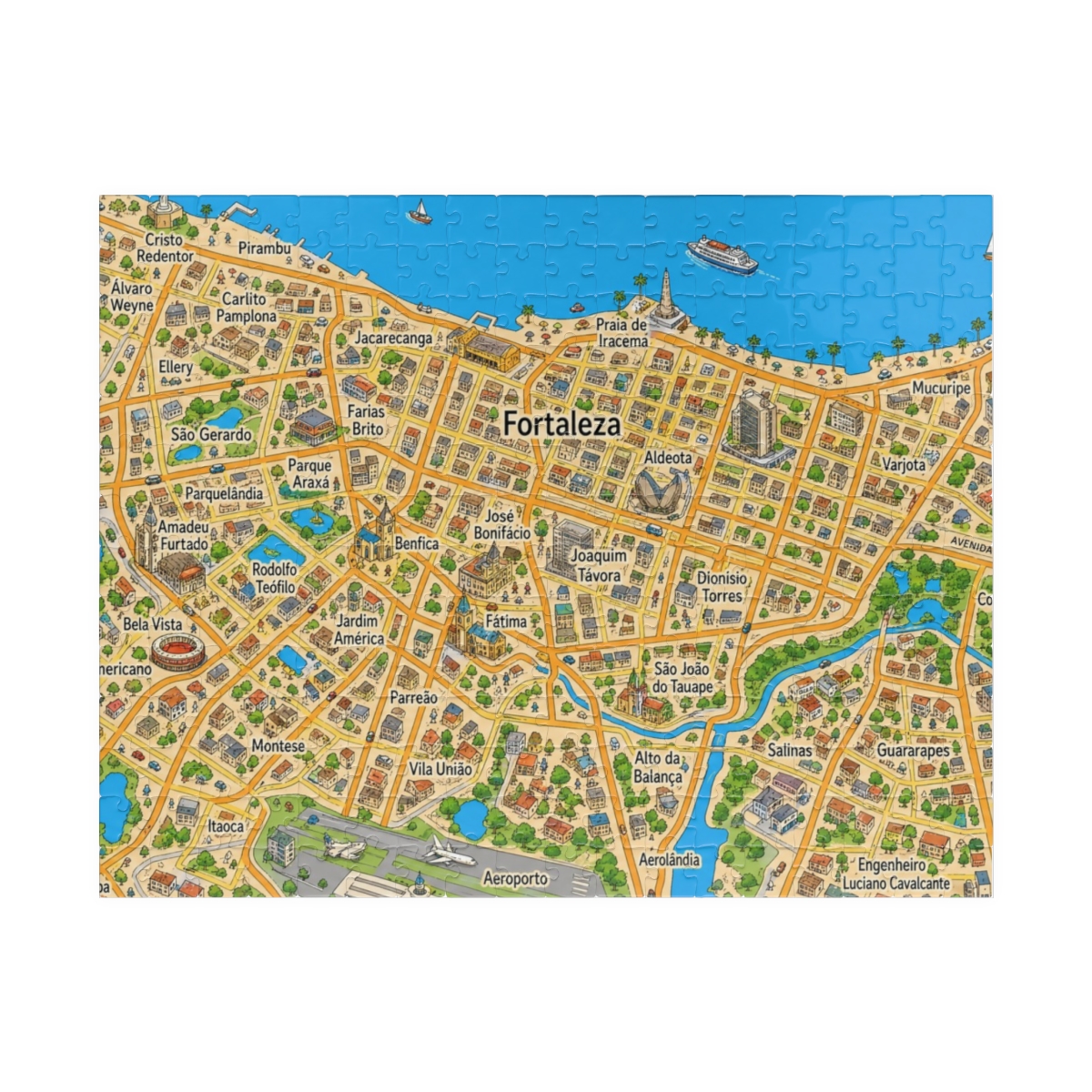 Fortaleza map puzzle