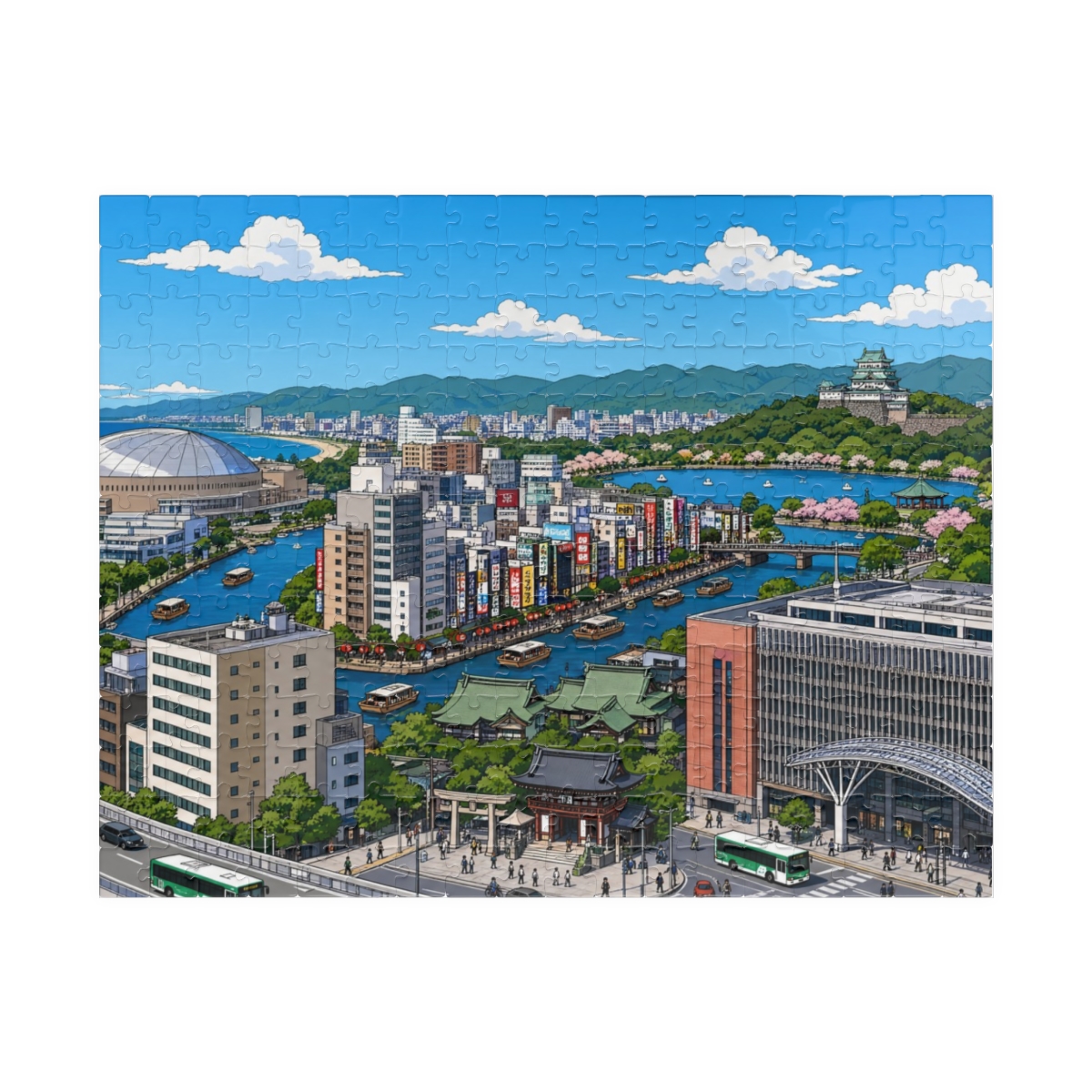 Fukuoka city puzzle