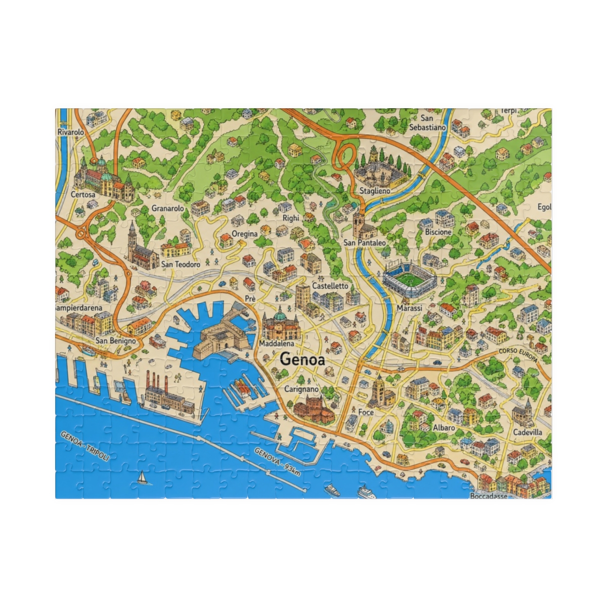 Genoa map puzzle