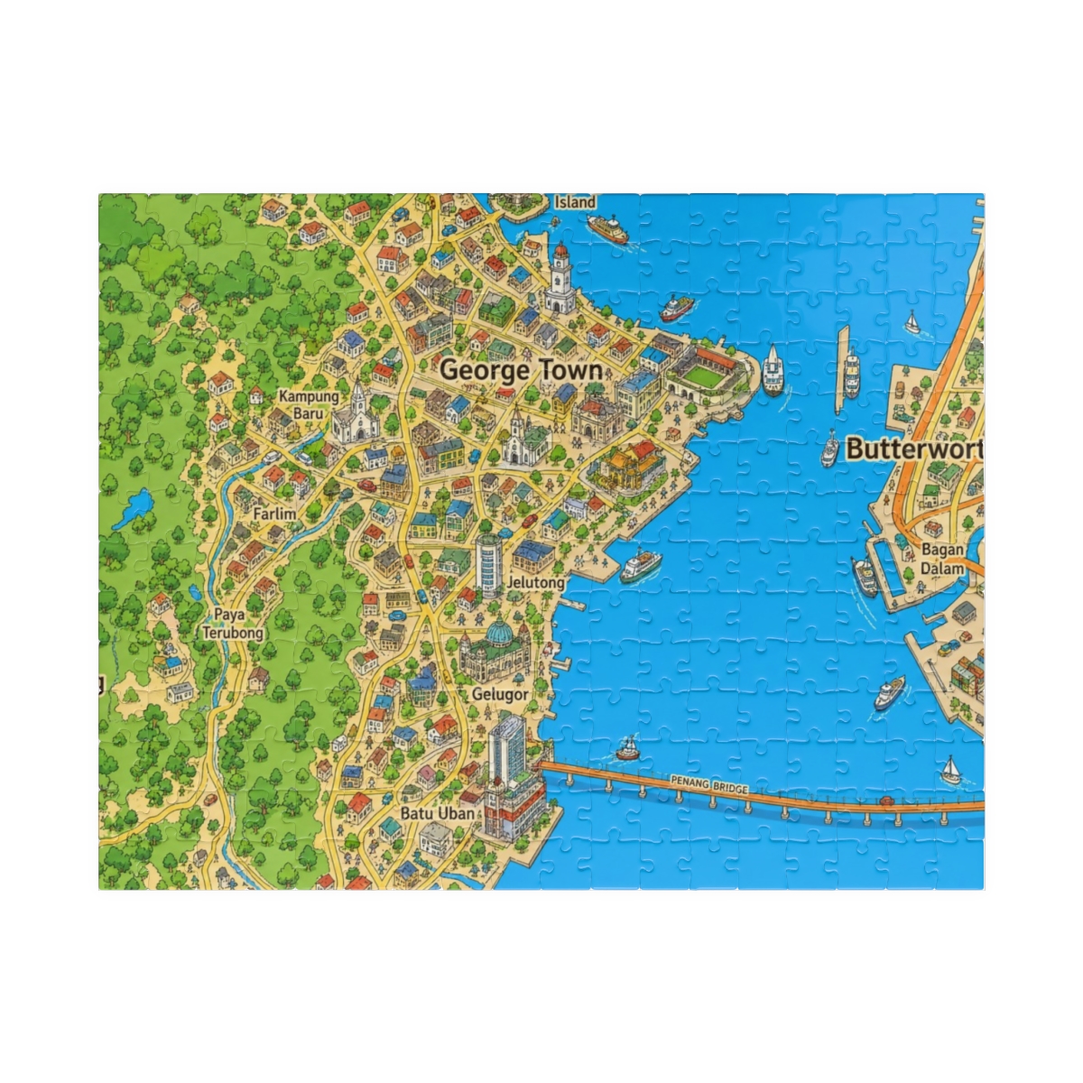George Town map puzzle