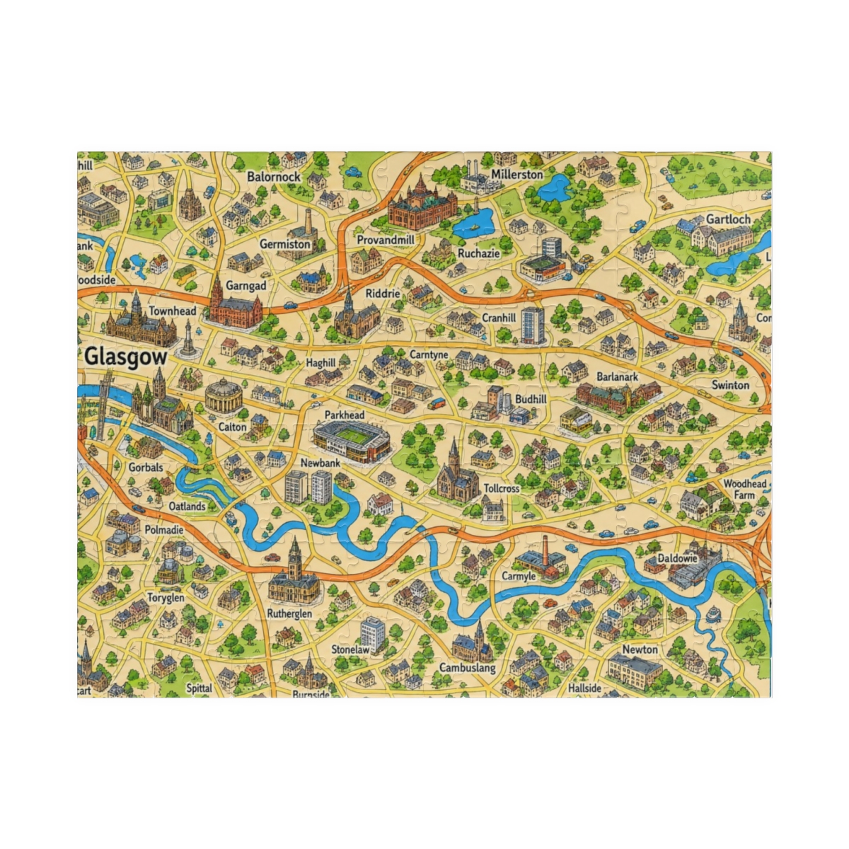 Glasgow map puzzle