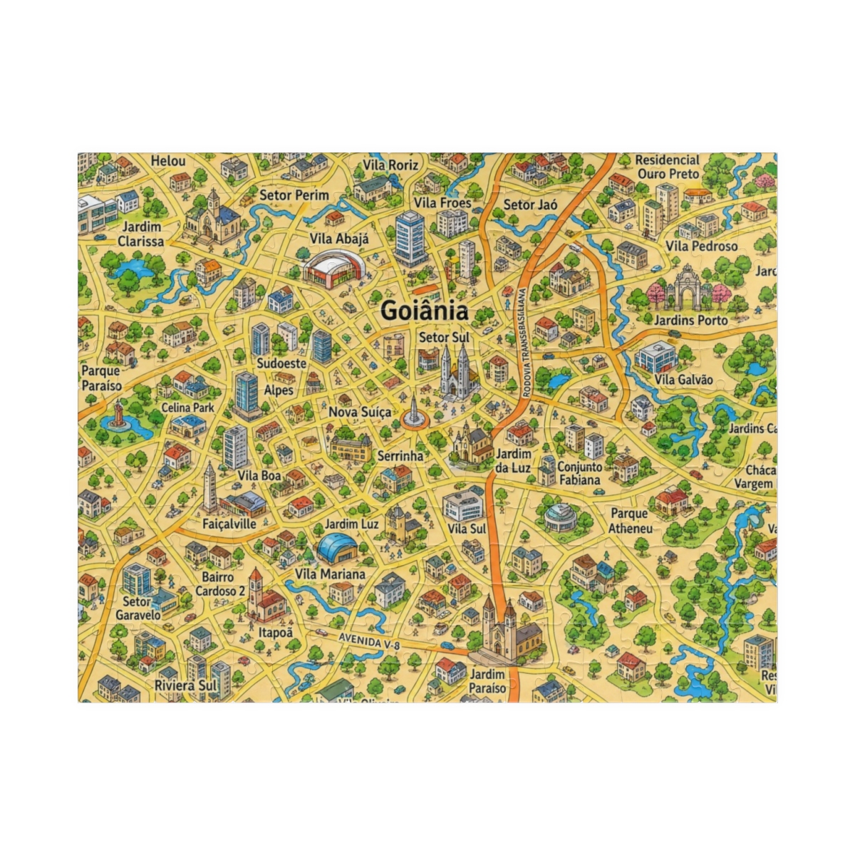 Goiânia map puzzle