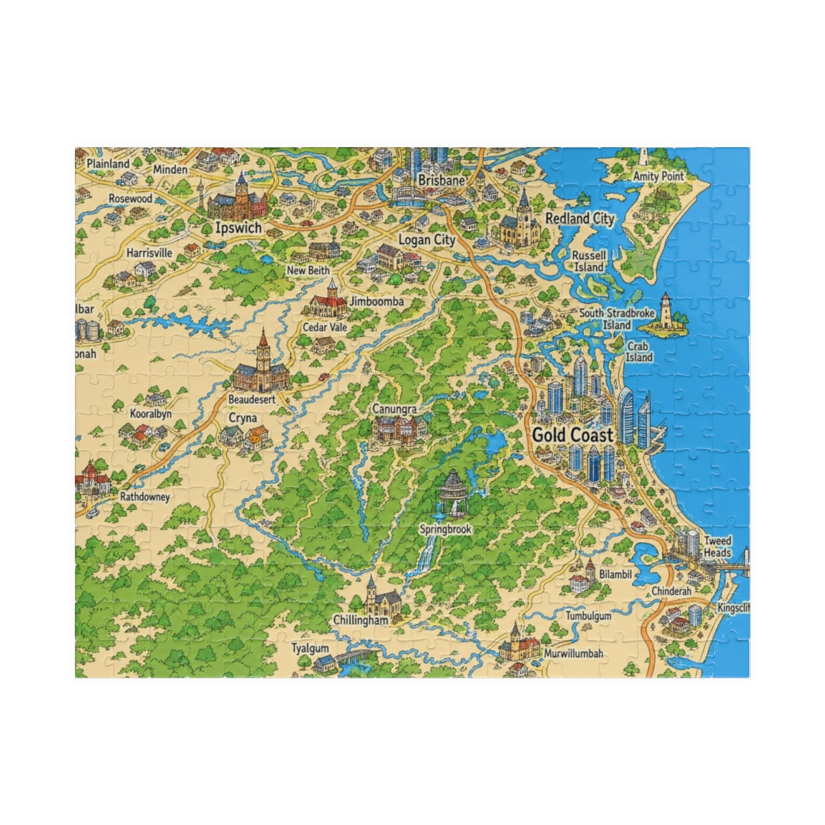 Gold Coast map puzzle