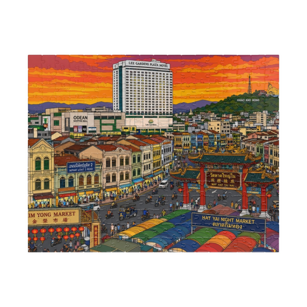 Hat Yai city puzzle