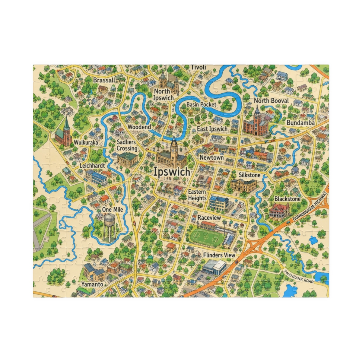 Ipswich map puzzle