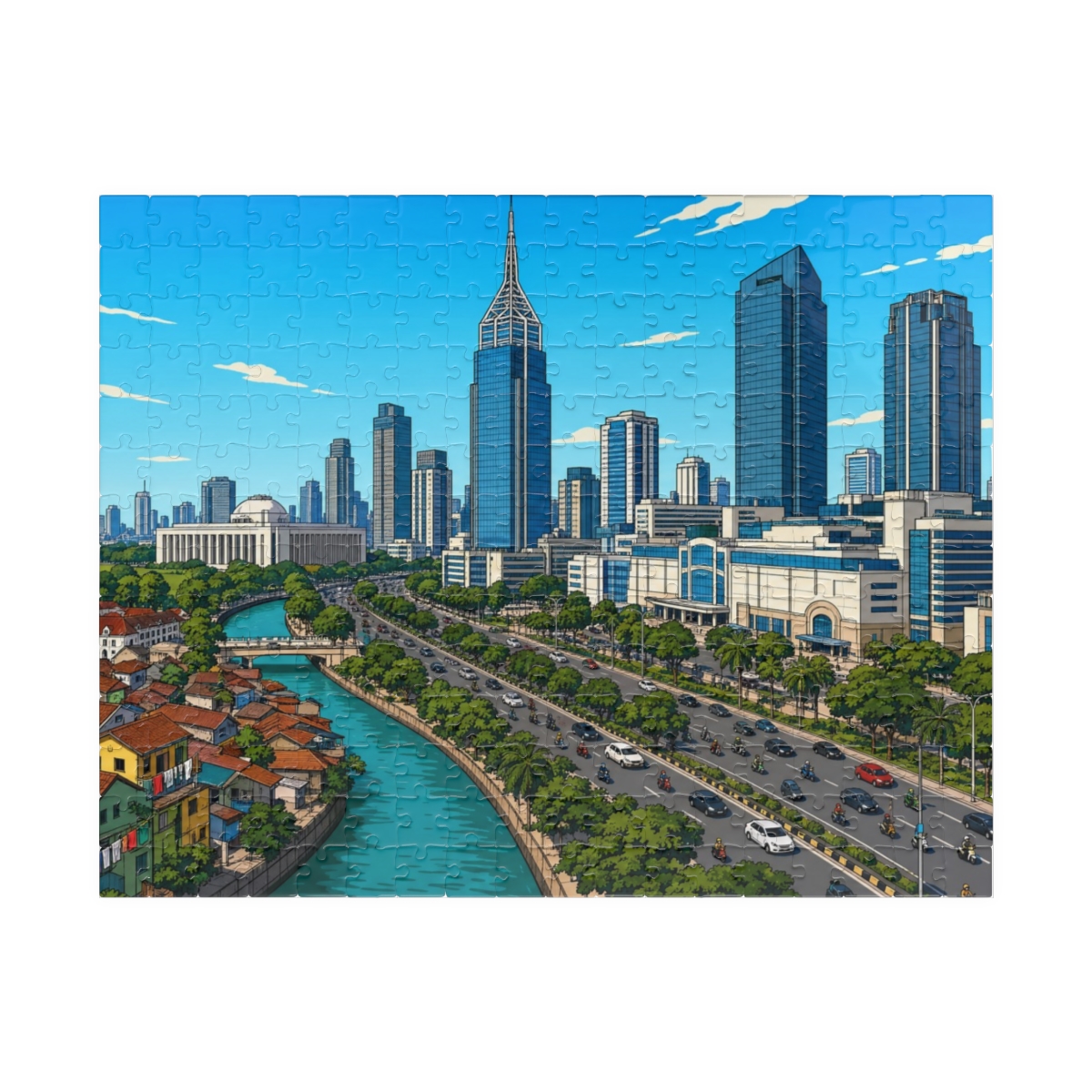 Jakarta city puzzle