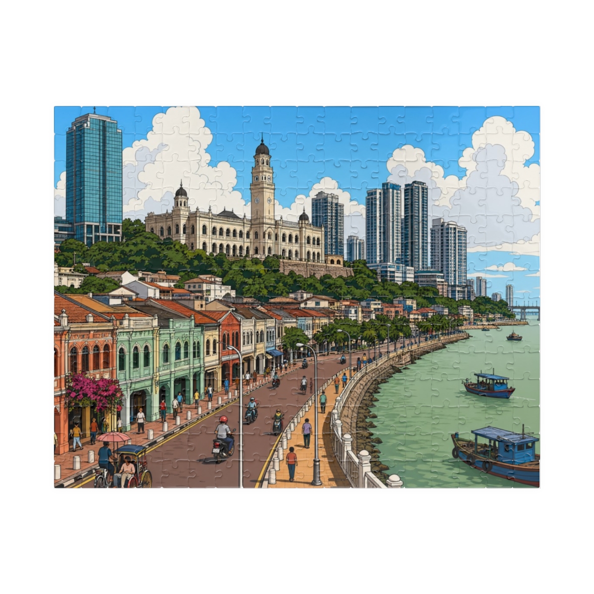 Johor Bahru city puzzle