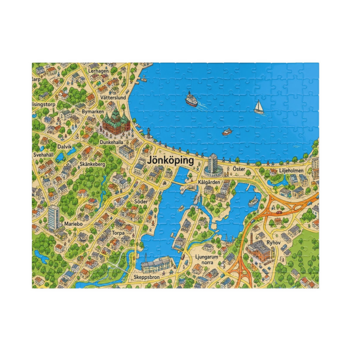 Jönköping map puzzle