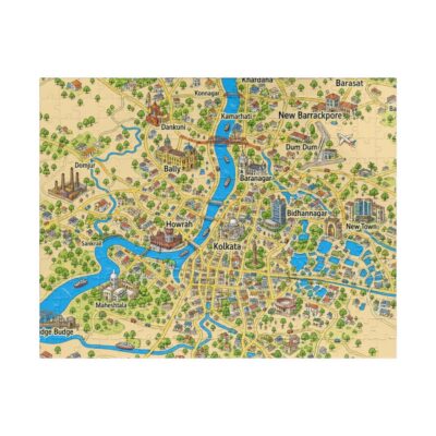 Kolkāta — Map Puzzle