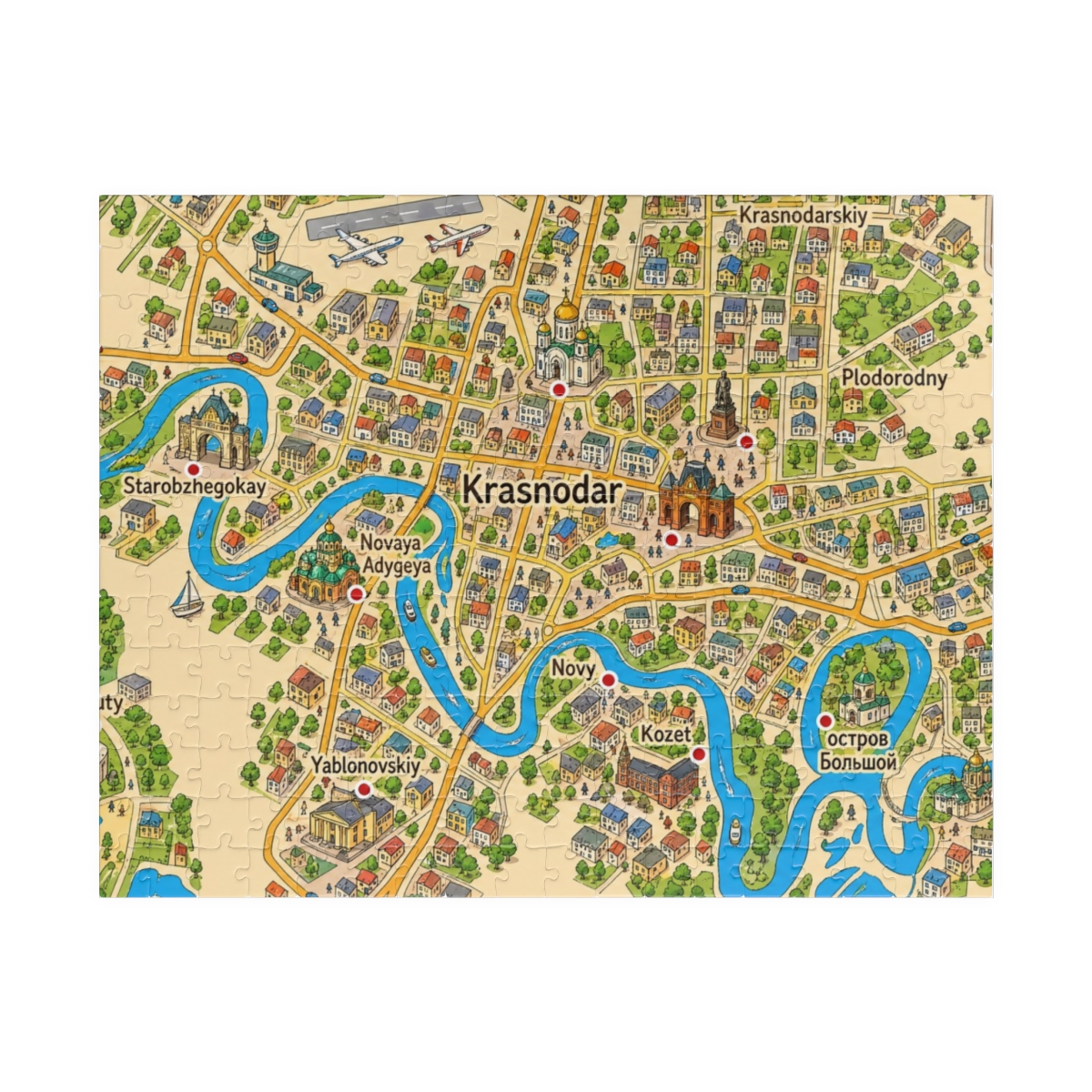 Krasnodar map puzzle