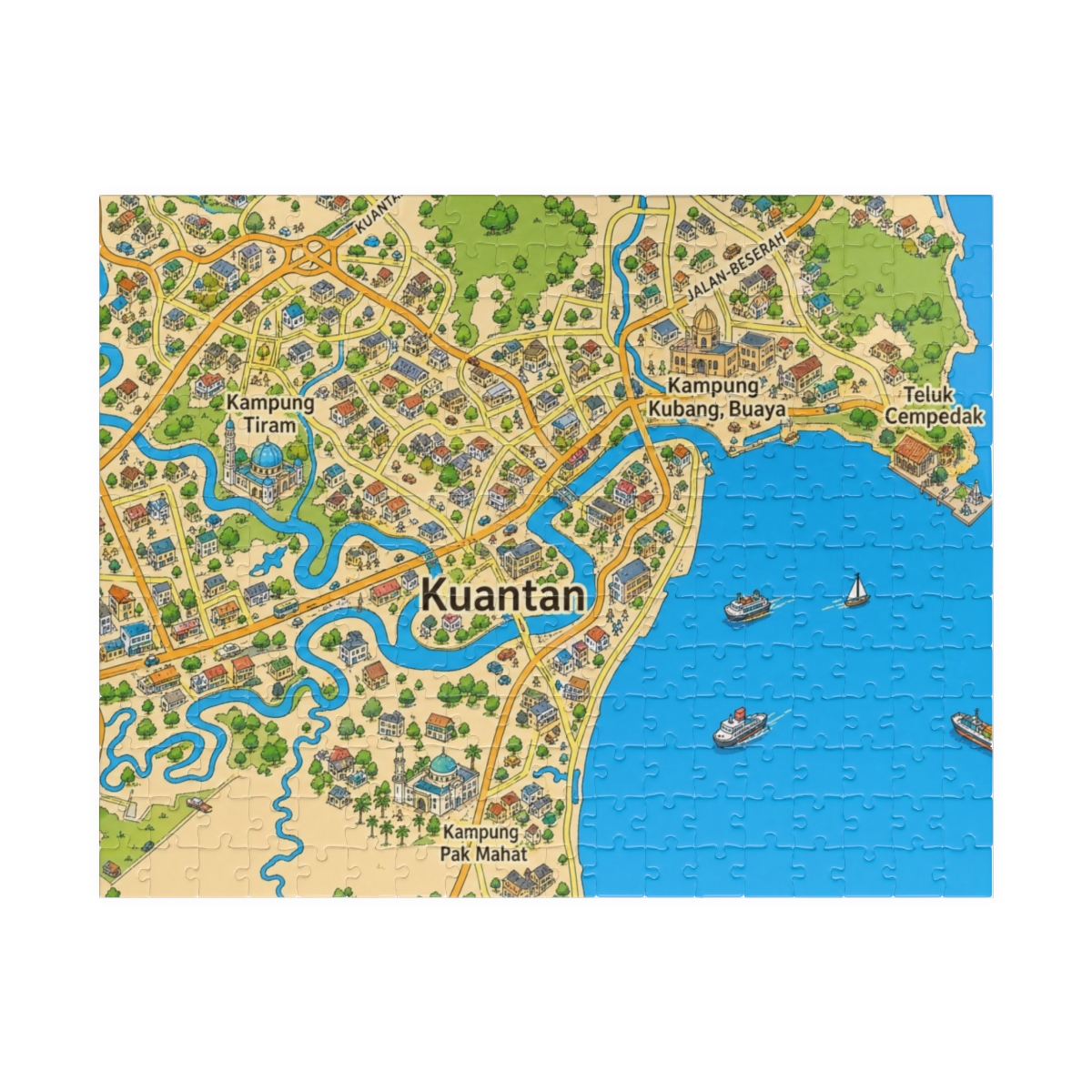 Kuantan map puzzle
