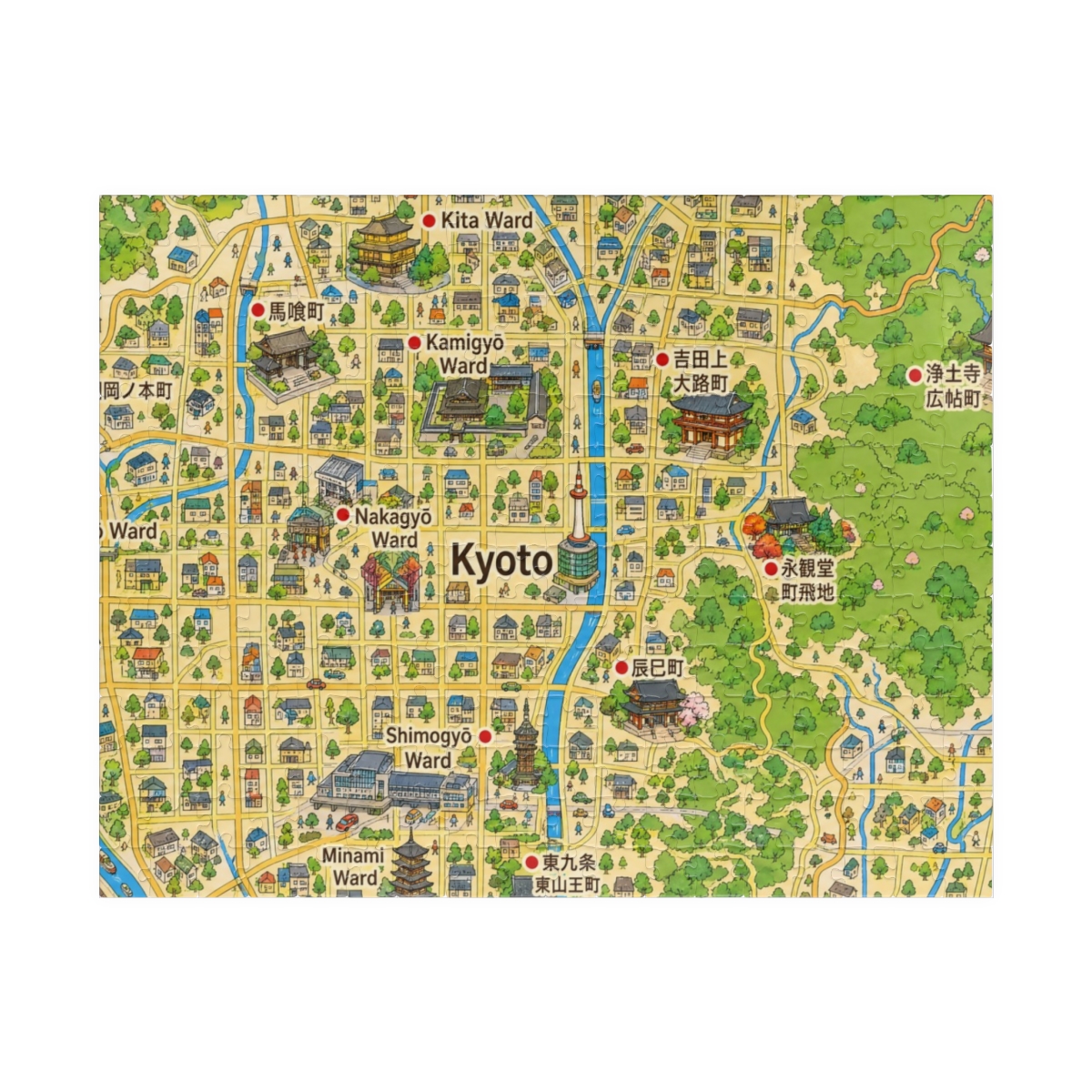 Kyōto map puzzle