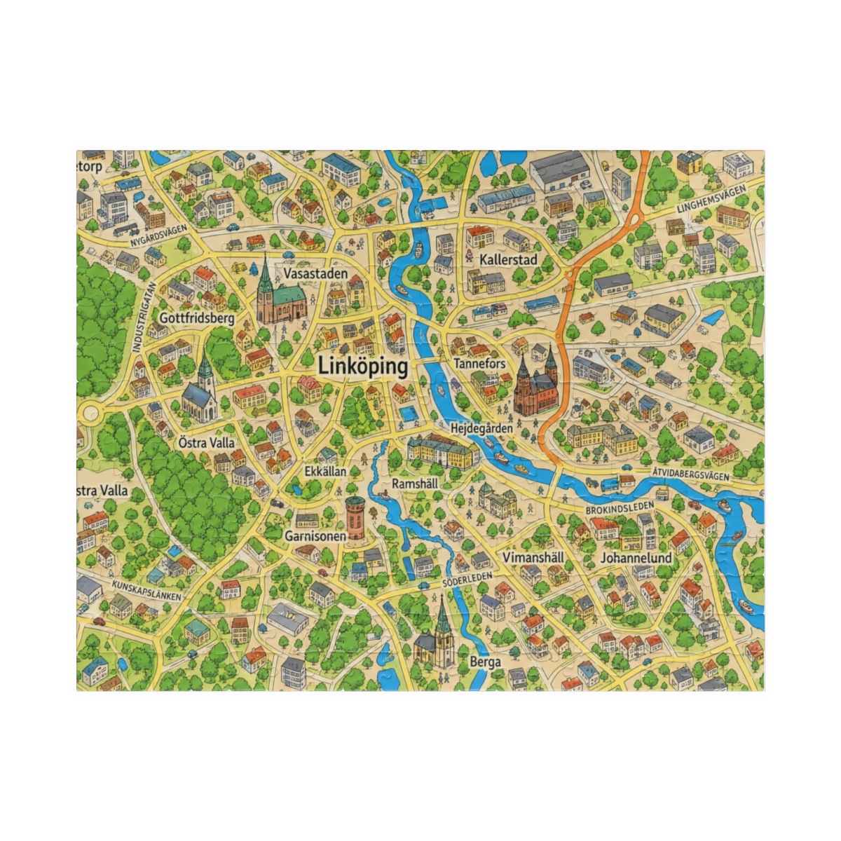 Linköping map puzzle