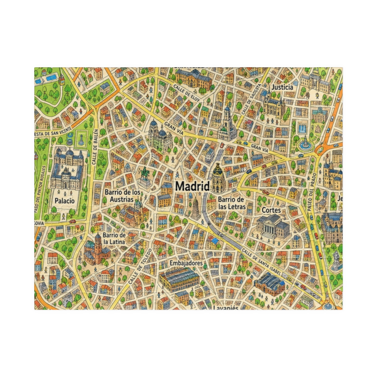 Madrid map puzzle