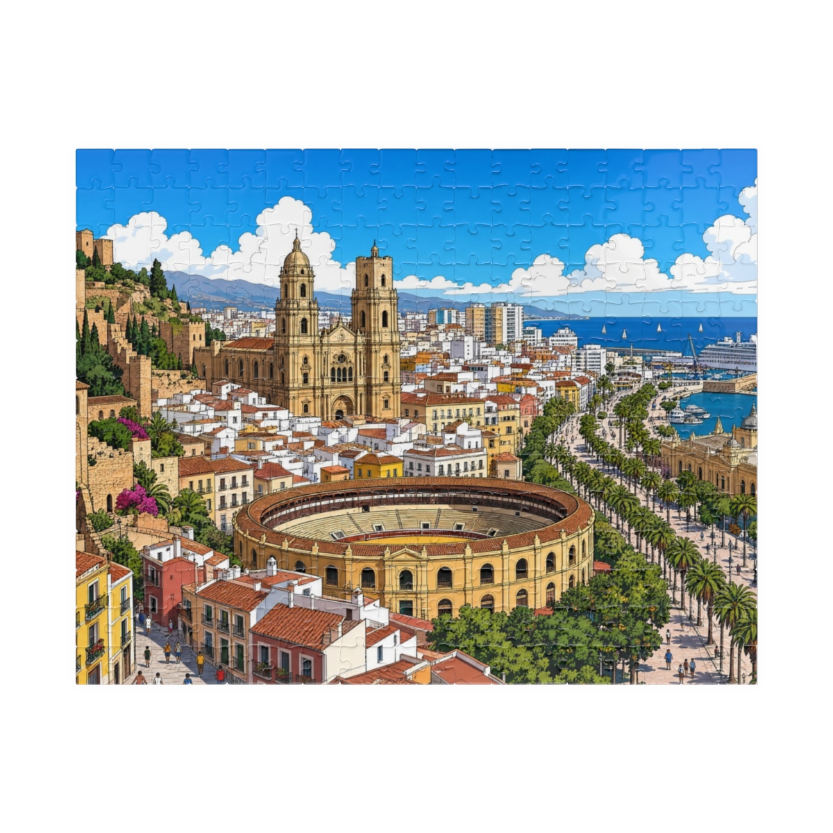 Málaga city puzzle
