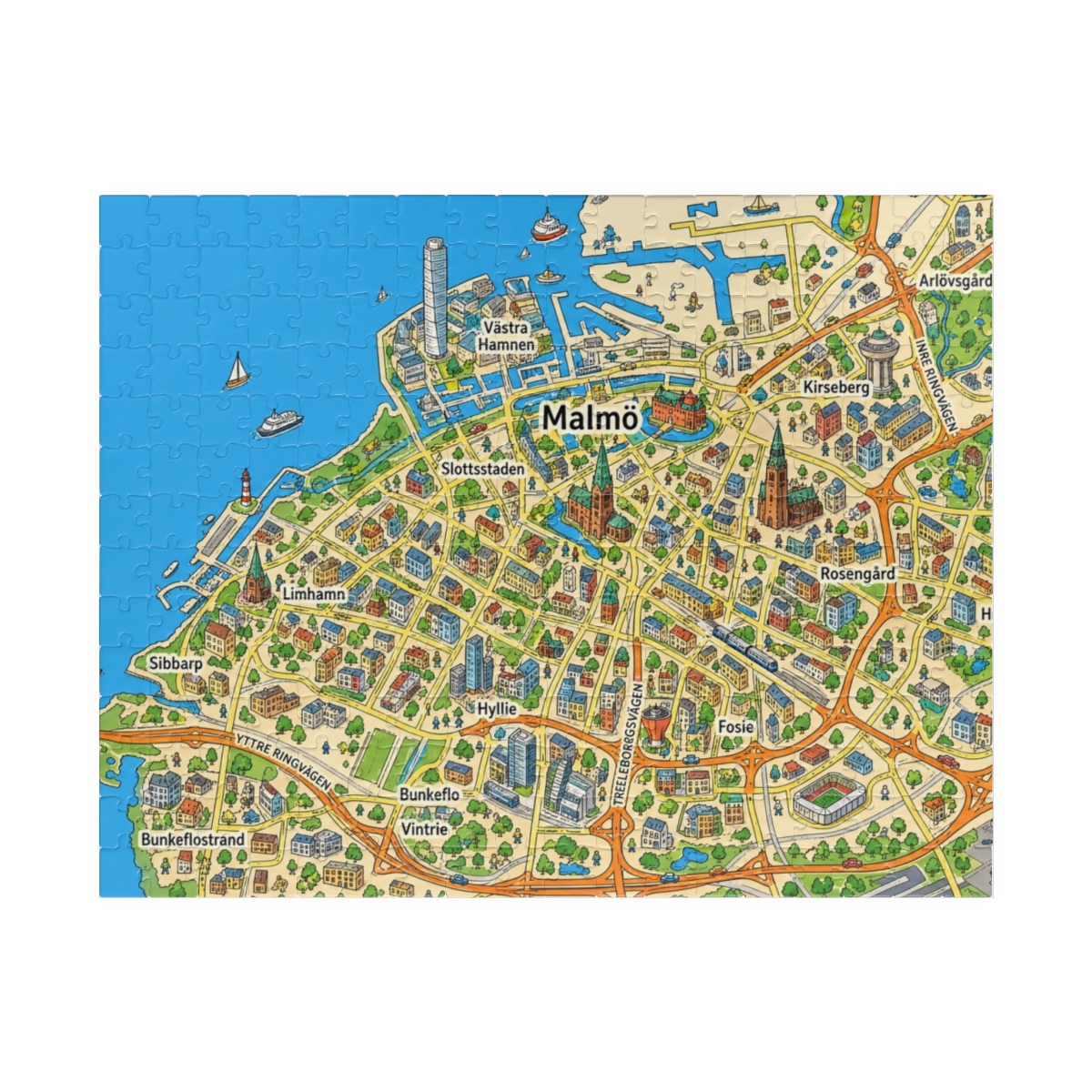 Malmö map puzzle