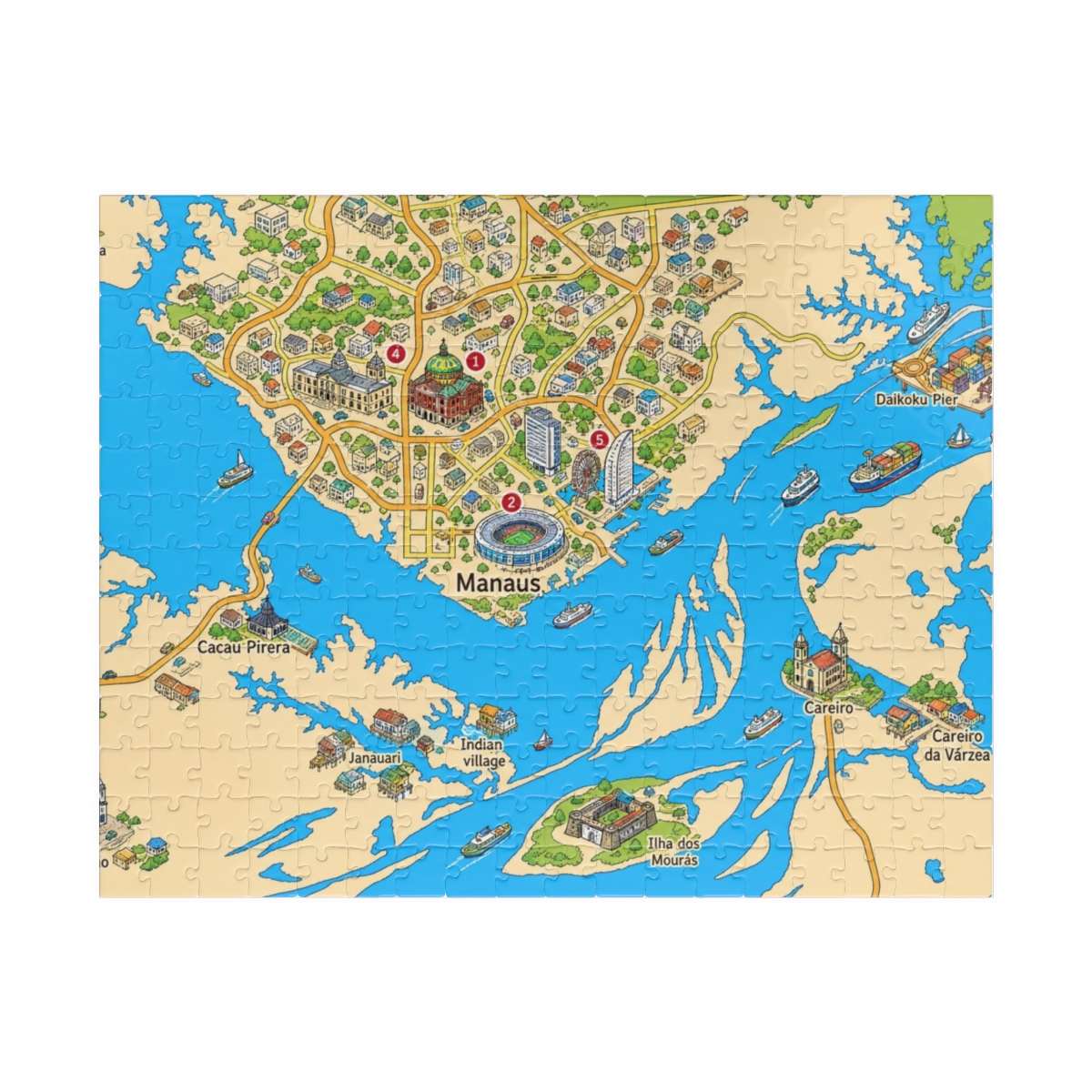 Manaus map puzzle