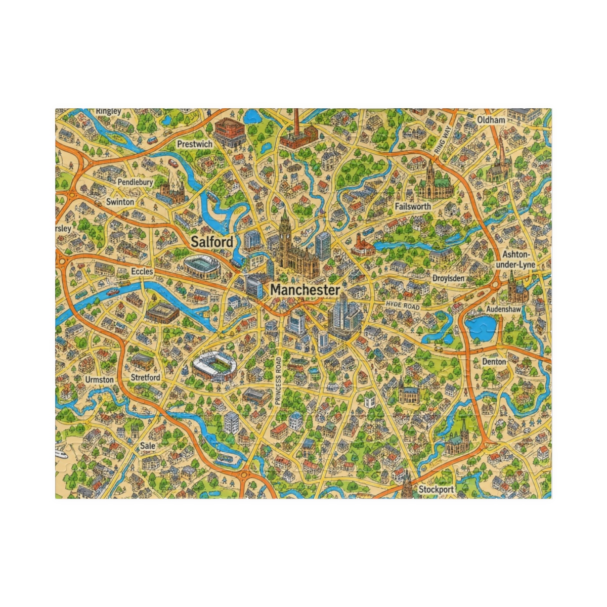 Manchester map puzzle