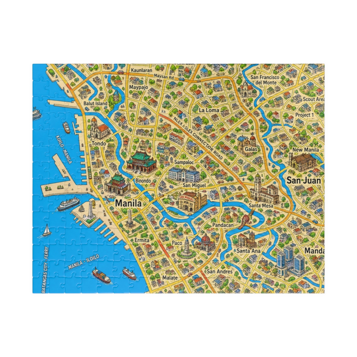 Manila map puzzle