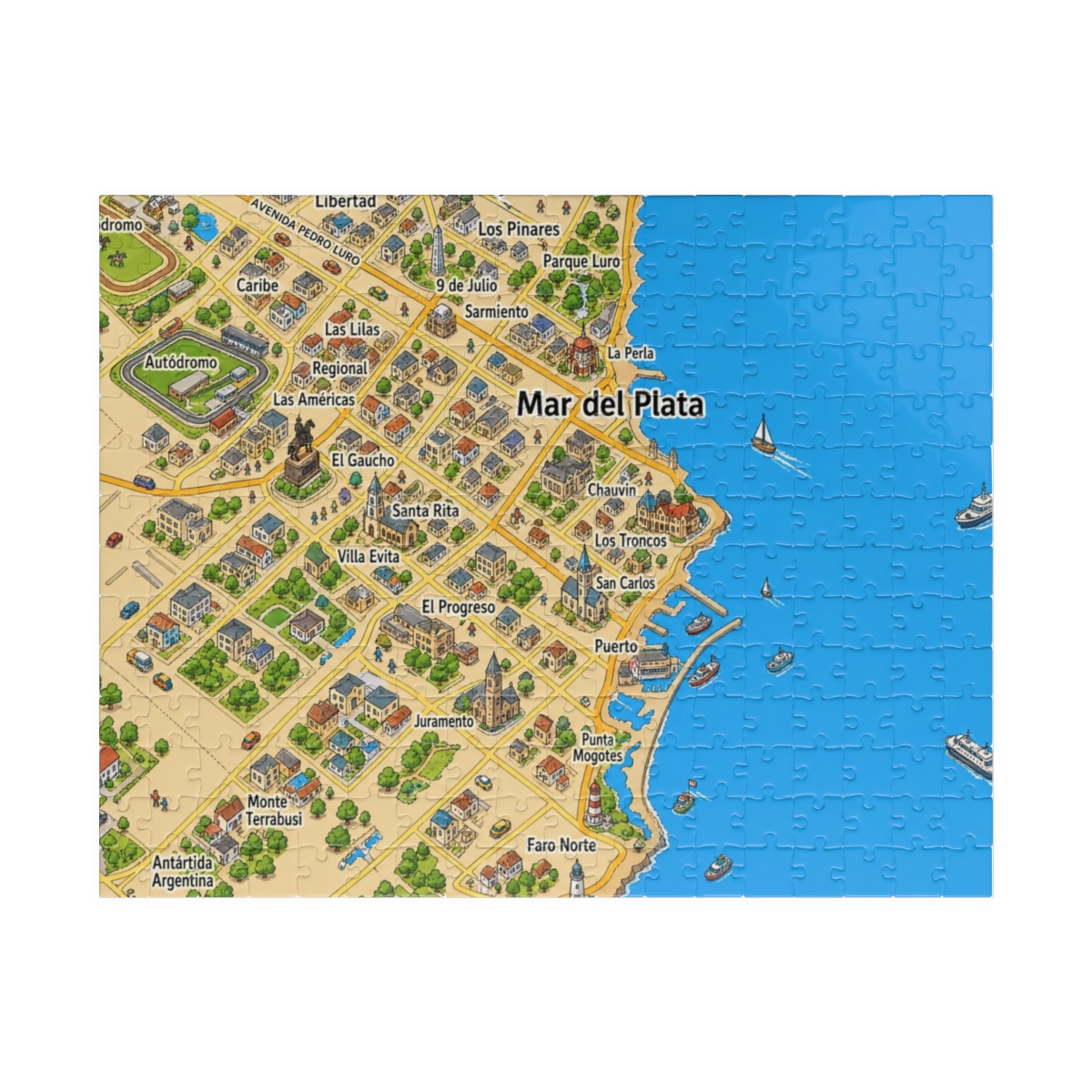Mar del Plata map puzzle
