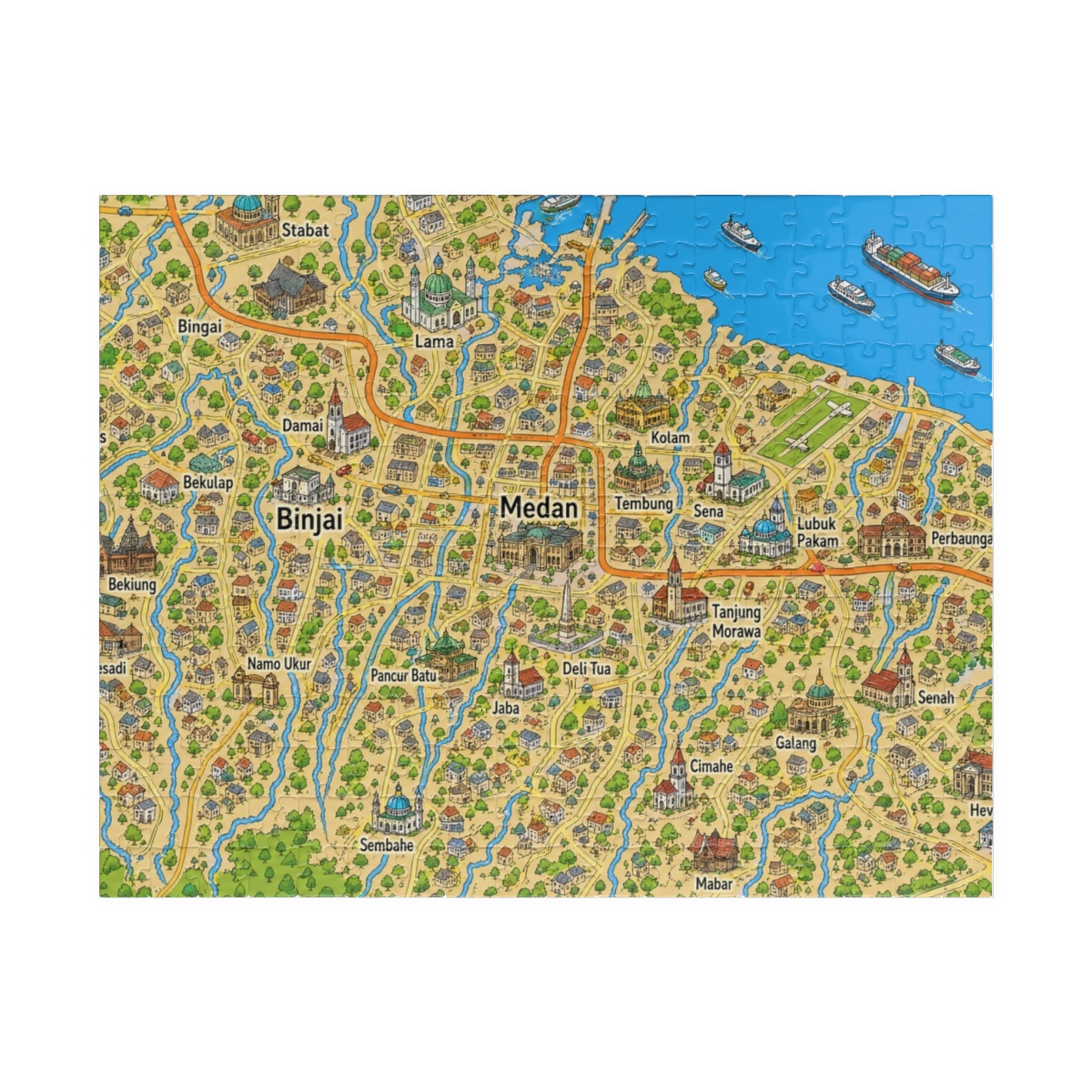 Medan map puzzle