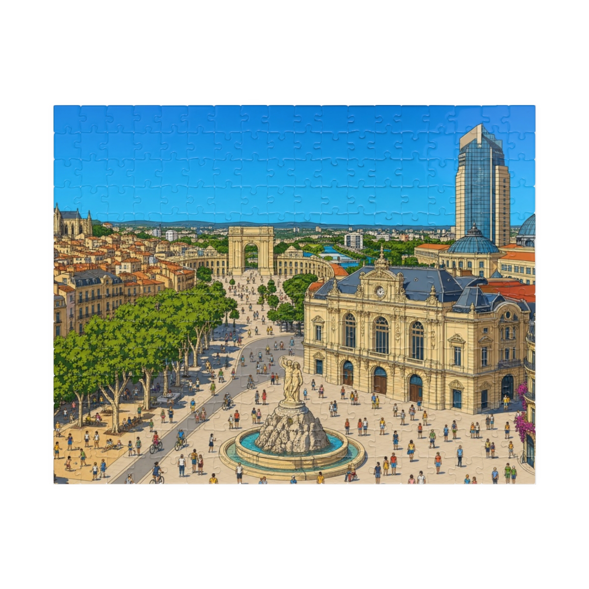 Montpellier city puzzle