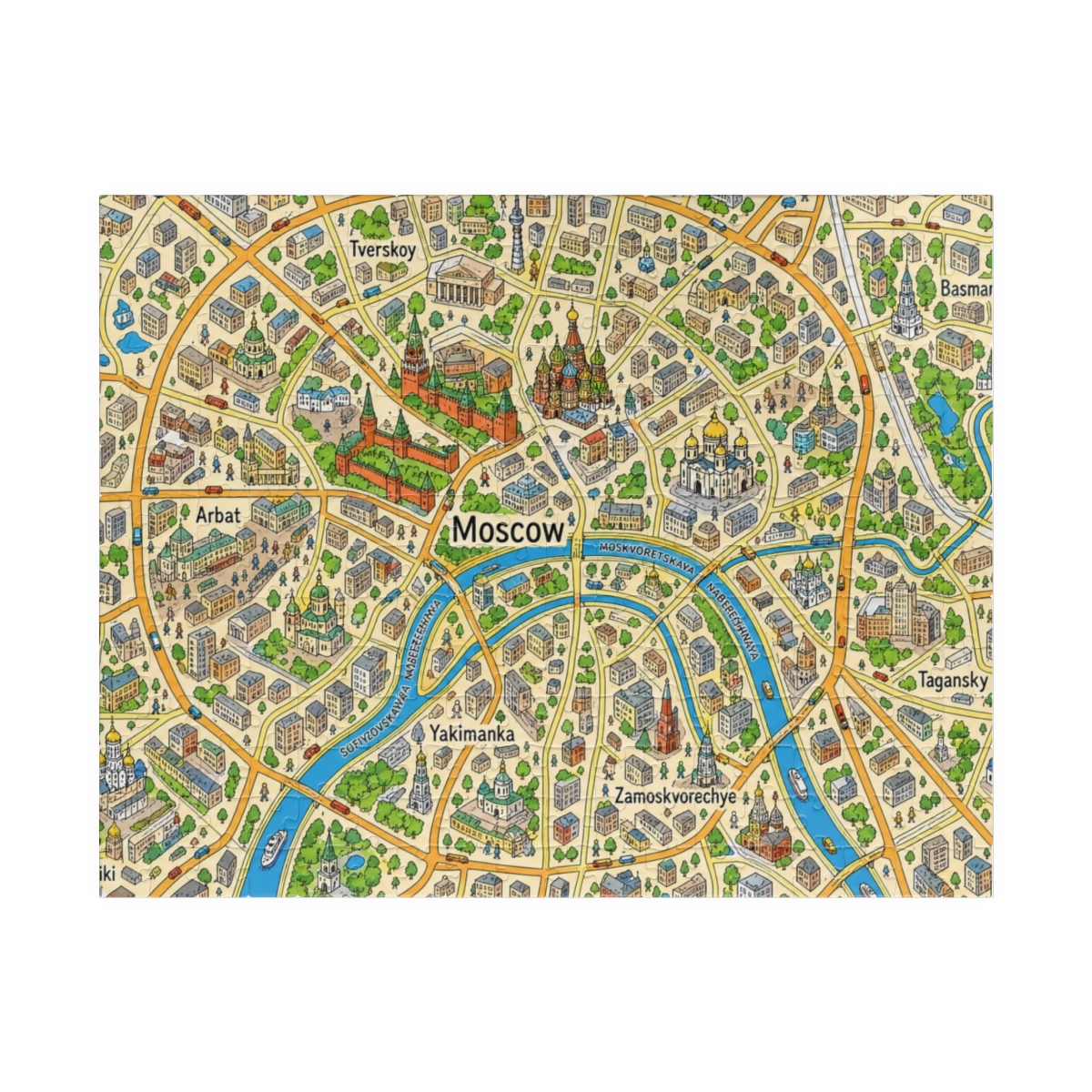 Moscow map puzzle