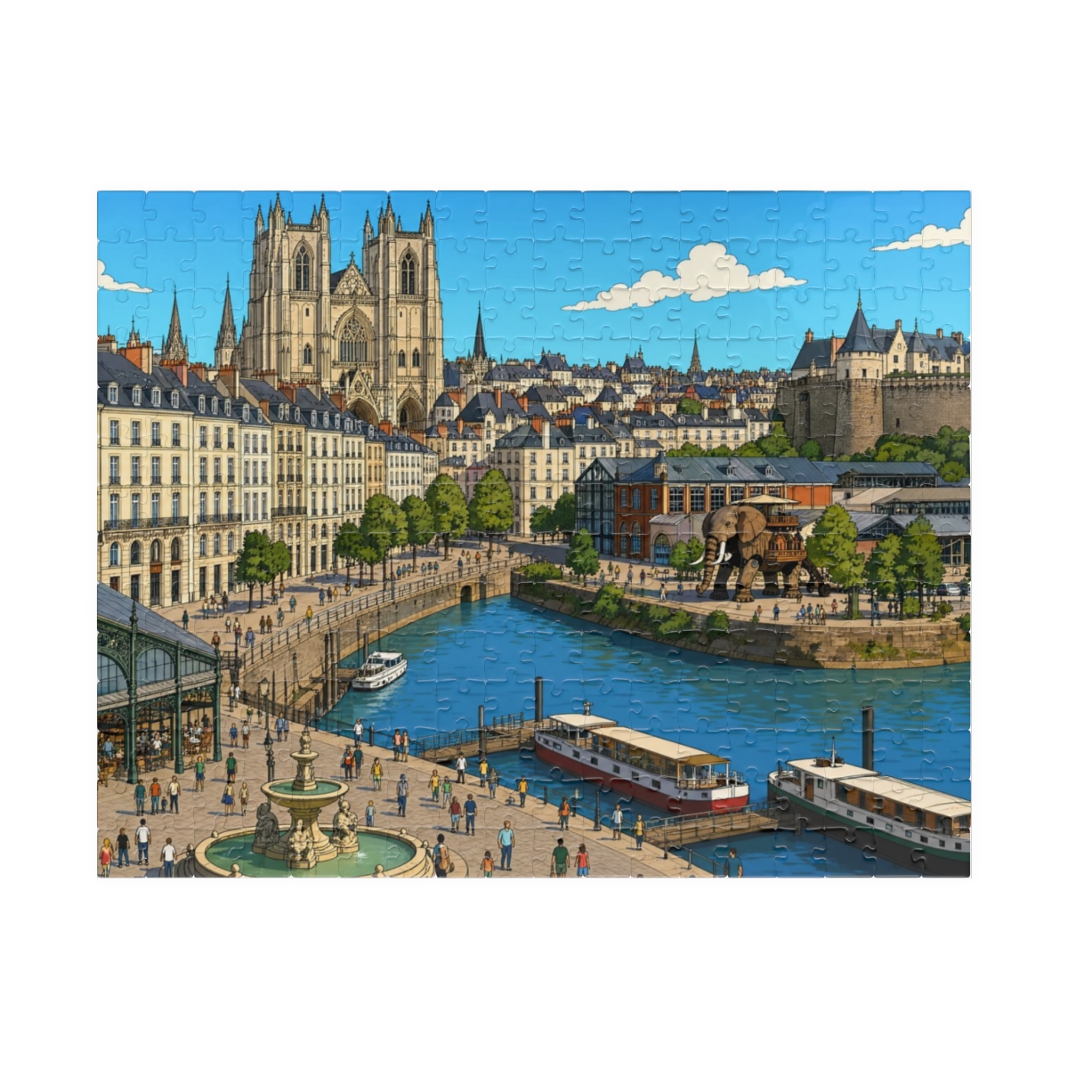 Nantes city puzzle